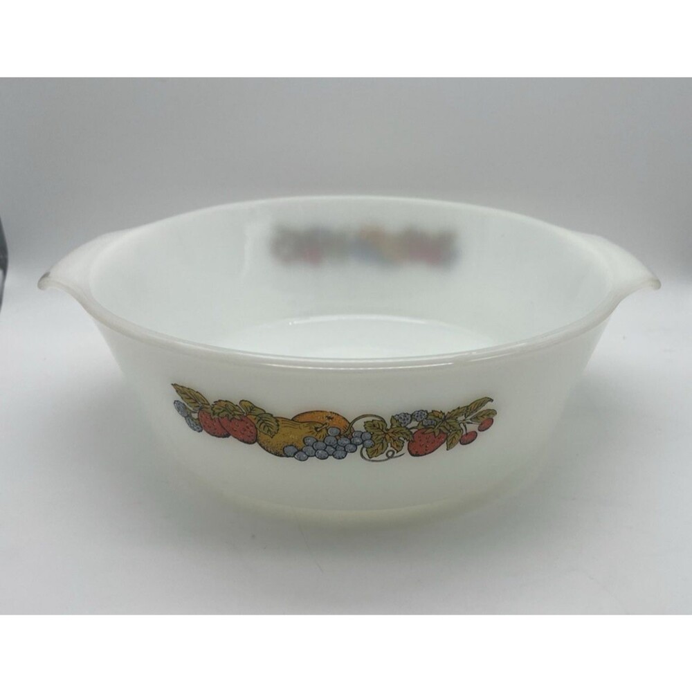 Vintage Anchor Hocking Fire King Casserole 3 Quart Dish, Nature’s Bounty, #439